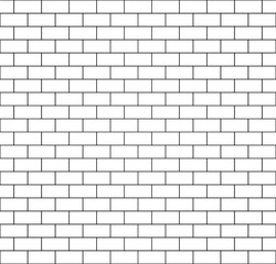 Fototapeta premium Brick Wall, Seamless Pattern, Vector, true to scale, scalable, customizable, brick binder, background, backsplash