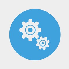 gear setting icon vector illustration and symbol for website and graphic design