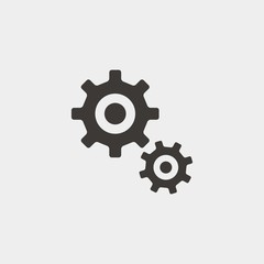 gear setting icon vector illustration and symbol for website and graphic design