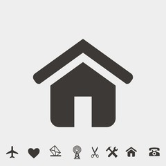 home icon vector illustration and symbol for website and graphic design