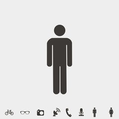 Fototapeta na wymiar male gender icon vector illustration and symbol for website and graphic design