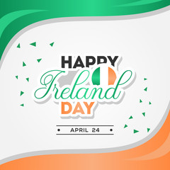Ireland Independence Day Vector Design For Banner or Background
