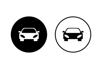 Car icons set on white background. Car icon vector