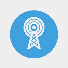 signal antenna icon vector illustration and symbol for website and graphic design