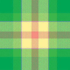 Pixel background vector design. Modern seamless pattern plaid. Square texture fabric. Tartan scottish textile. Beauty color madras ornament.