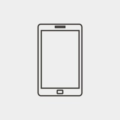 tablet smartphone icon vector illustration and symbol for website and graphic design