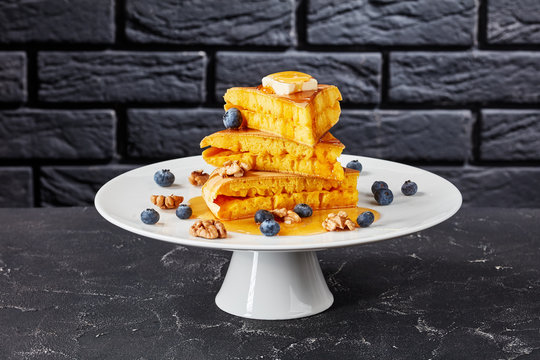 hok lo pan, sponge pancake, top view
