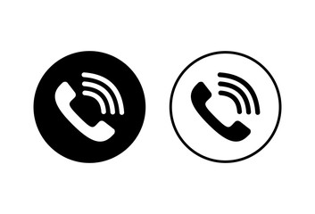 Call icons set on white background. Phone icon vector. mobile phone. telephone icon