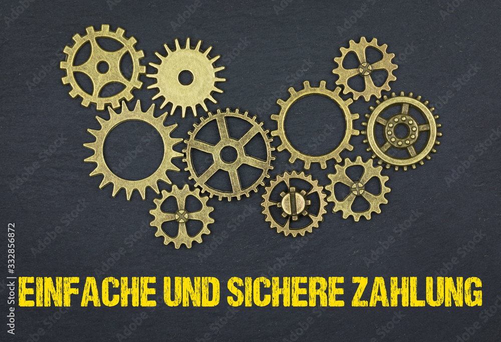 Sticker einfache und sichere zahlung