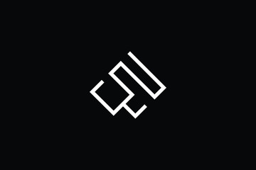 Minimal elegant monogram art logo. Outstanding professional trendy awesome artistic WZ ZW initial based Alphabet icon logo. Premium Business logo White color on black background