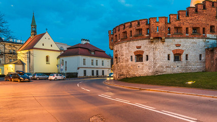 Koronavirus, covid-19 - puste ulice Krakowa o 18:00 © Michal45