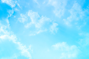 blue sky with beautiful natural white clouds