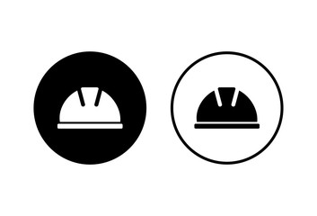Helmet icons set on white background. Motorcycle helmets. Racing helmet. construction helmet icon. Safety helmet