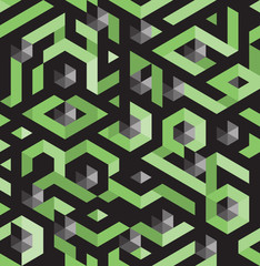 Abstract geometrical. Can be used for business presentation, wallpaper, web page background, web banners. Black, grey, white, green colors.