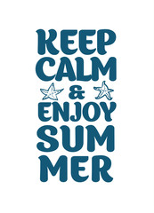 Summer poster. Vector illustration.