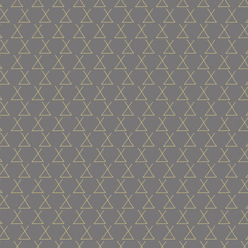 Vector Golden wigwam repeat pattern print background design