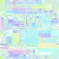 Vector image with imitation of grunge datamoshing texture.