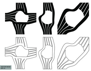 Abstract rippled lines pattern with wavy vibrant facture on background. Square format. Vector illustration EPS 10. Editable vector element for creating and graphic design. Social media template. Text.