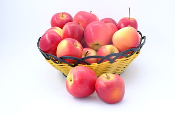 New Zealand apple on white background
