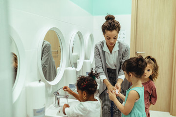 Teaching them how important hygiene is