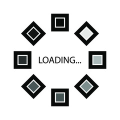 loading icon , best vector template logo design emblem isolated illustration ,connection outline solid background white