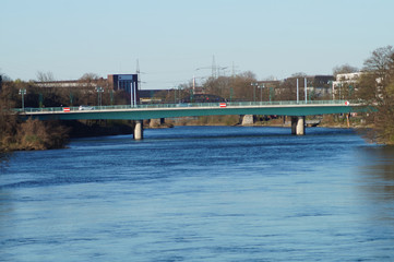 Blick auf die Schlossbrücke in Mülheim an der Ruhr