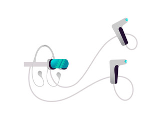 Virtual reality poster. Realistic style glasses on abstract background. Vector illustration.