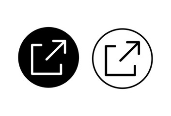 Fototapeta premium External link symbol vector icons set. Link icon on white background. Link vector icon. Hyperlink chain symbol