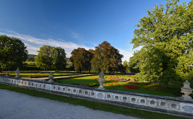 Castle Garden in Cesky Krumlov, Czech republic