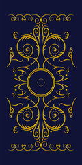 Floral pattern frame, border ornament pattern frame
