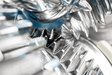 Close up of Chrome Gears.