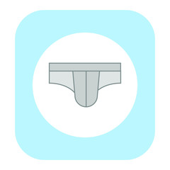 white underpants on white background