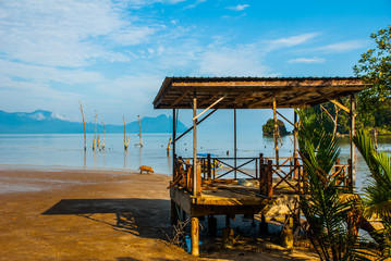 BAKO, KUCHING, SARAWAK, BORNEO, MALAYSIA: beautiful landscape with views of the Bako national Park...