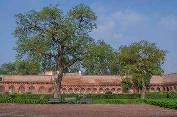 Agra fort an UNESCO heritage monument site in Agra