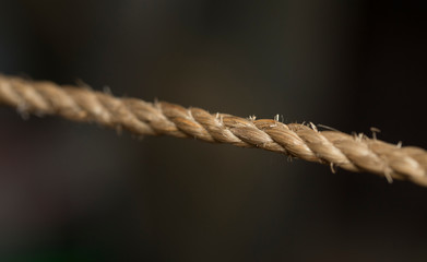 close up of rope