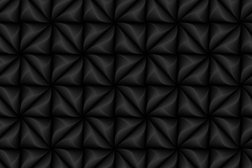Abstract black geometry seamless pattern. Elegent luxury dark background vector illustration