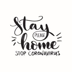 Stay home. Stop coronavirus. Epidemic. Pandemic. Wuhan coronavirus illustration. Medical illustration. Covid-19