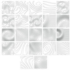 Abstract rippled or black lines pattern with wavy vibrant facture on white background and texture. Liquify lines 3D effect. Vector illustration. EPS 10. Creative graphic design. 