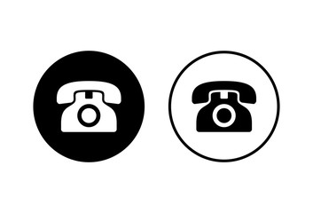 Telephone icons set on white background. Phone icon vector.&nbsp;Call icon vector.