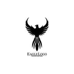Eagle icon logo design vector template