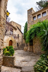 Fototapeta na wymiar Old town of Pals in Girona, Catalonia, Spain.