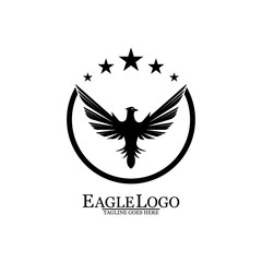 Obraz premium Eagle icon logo design vector template