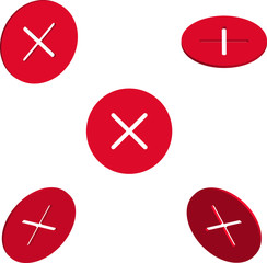 Flat background Icon in isometric style