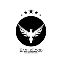 Eagle icon logo design vector template