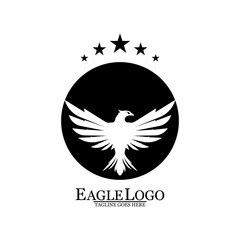 Eagle icon logo design vector template