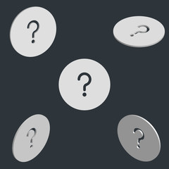 Flat background Icon in isometric style