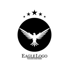 Eagle icon logo design vector template