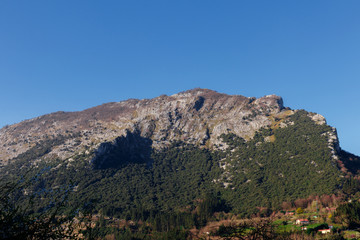 Fototapeta na wymiar mountains peak in the basque country