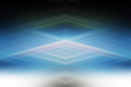 Bright intercrossing arrow shaped rays of light forming complex geometrical structures abstract texture/background.