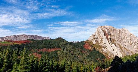 mountains peak in the basque country